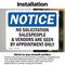 Signmission No Solicitation Salespeople And Vendors Are OSHA Notice Sign, Vinyl Decal, 10in W x 7in L, 2PK OS-2PACK-NS-D-710-L-14819 - alternate 4